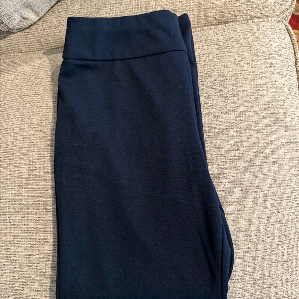 Zac & Rachel Navy Career Pants Pull On Stretch Work Trousers Women’s 6